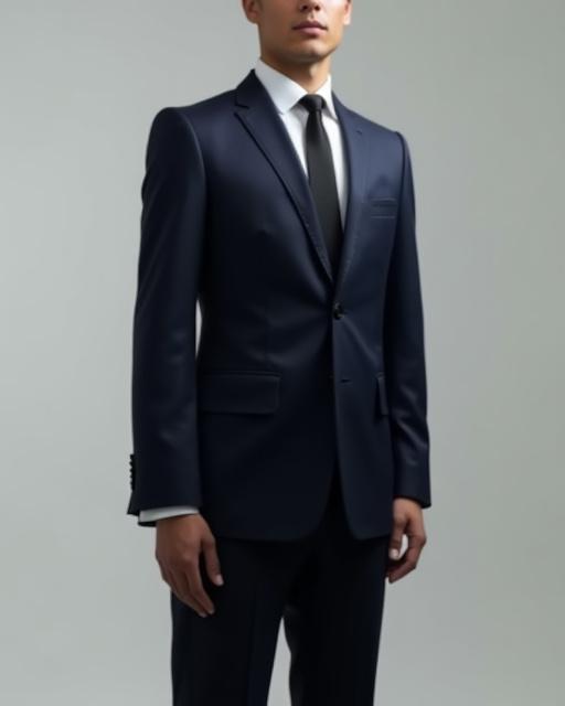 完璧にフィットしたカスタムオーダースーツ